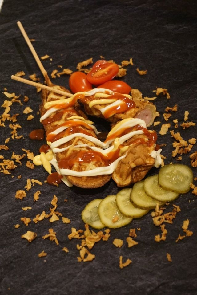 Waffel Stiel Corn Dog Maker Lolly N mieten in Bietigheim-Bissingen – 3
