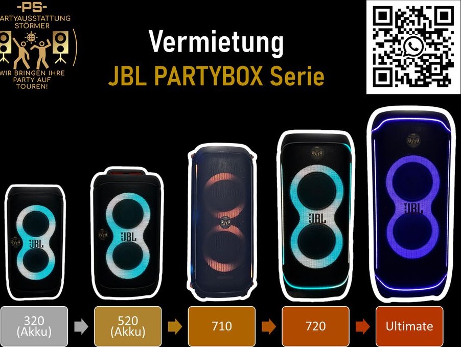 JBL Partybox 320 520 710 720 Ultimate mieten in Ahrensburg