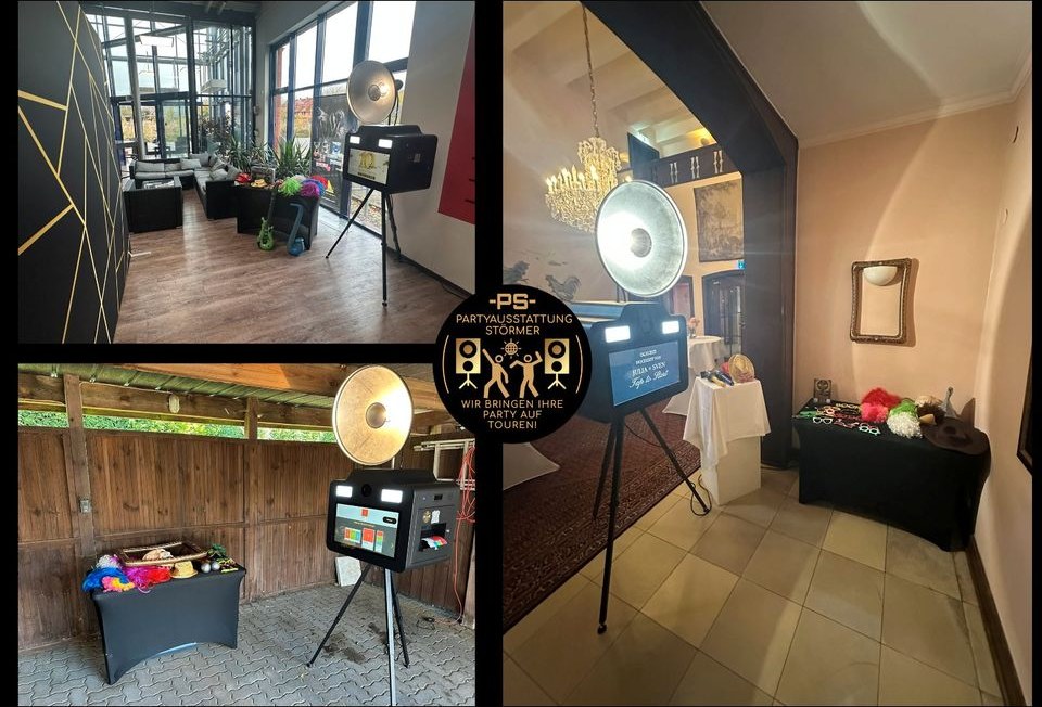 Fotobox Photobooth inkl Aufbau mieten in Ahrensburg