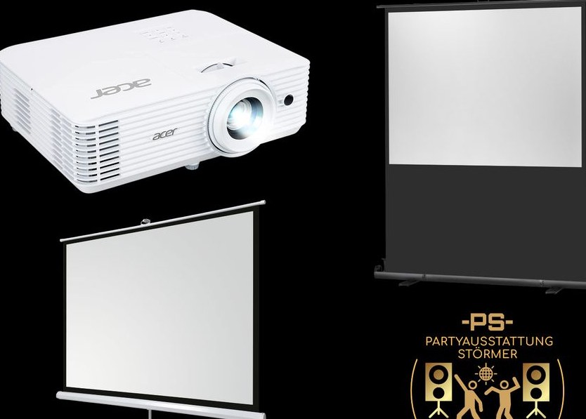 Beamer Full HD Leinwand Präsentation Kino mieten in Ahrensburg