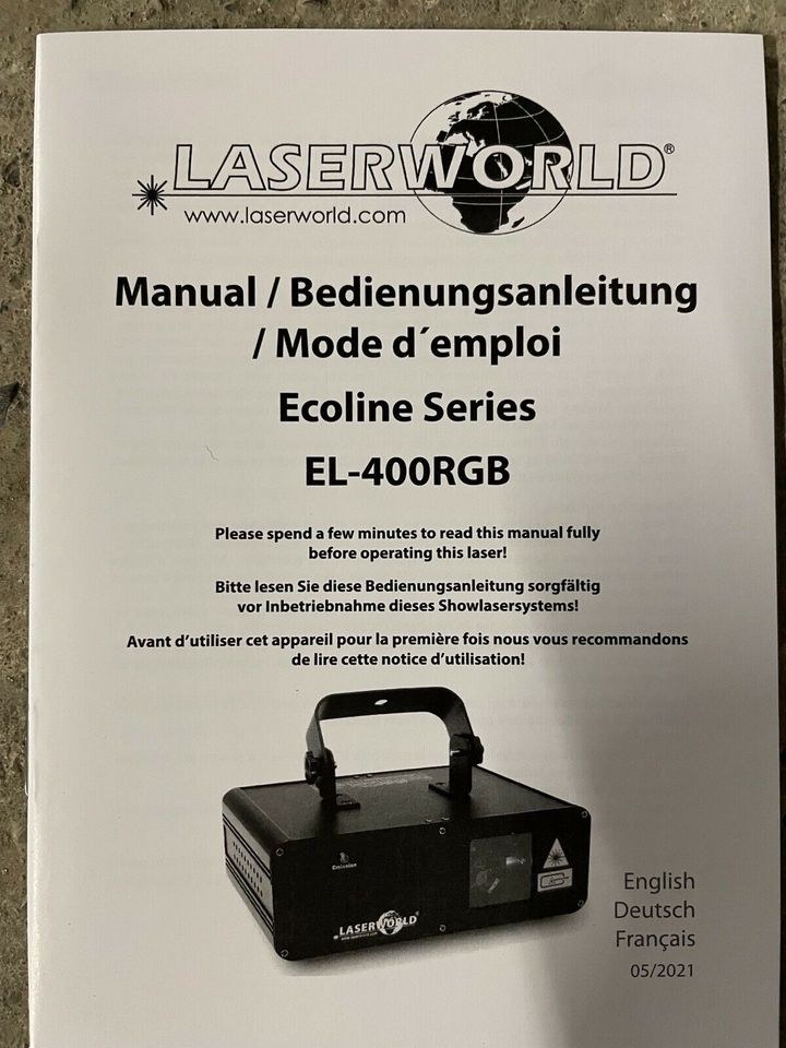 Laser Laserworld EL 400RGB MK2 mieten bei Party DJ Fabrik" – 4