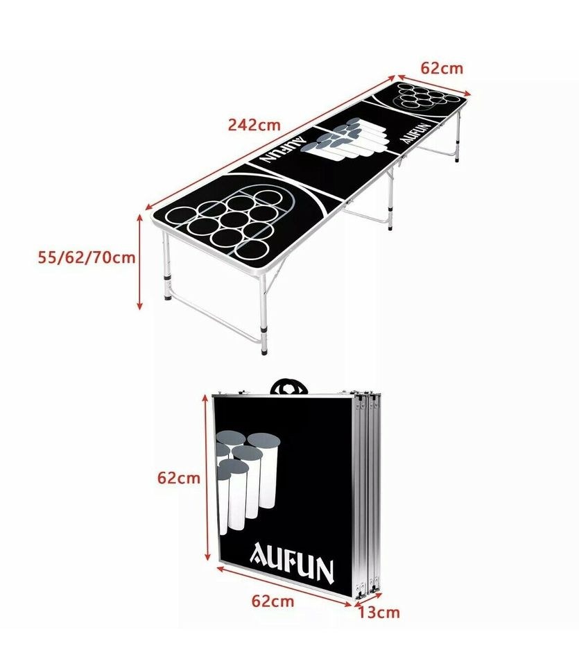 Beer Pong Bier Tisch Zubehör Spaß Equipment mieten in Porta Westfalica – 2