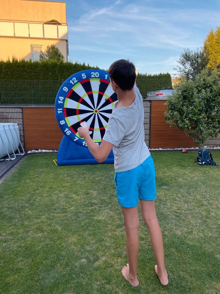 Klett Dart Scheibe XL Sportmodul Hüpfburg mieten bei Party DJ Fabrik" – 4