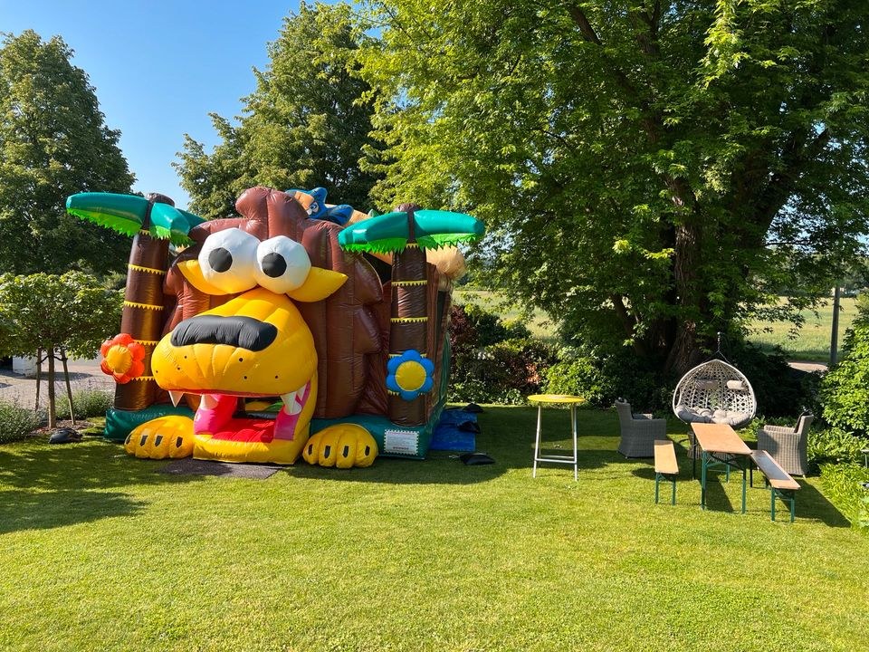 ❌Safarie Hüpfburg XXL Multiplayer Parcour❌ mieten bei Party DJ Fabrik"
