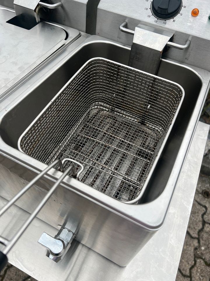 Professional Doppel Fritteuse 2x8L mieten bei Party DJ Fabrik" – 4