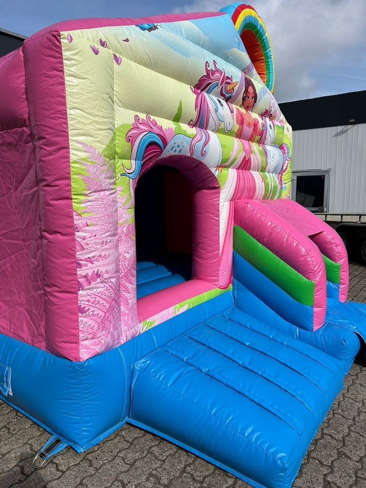 Hüpfburg Regenbogen Mädchen Einhorn Prinzessin mieten – 2