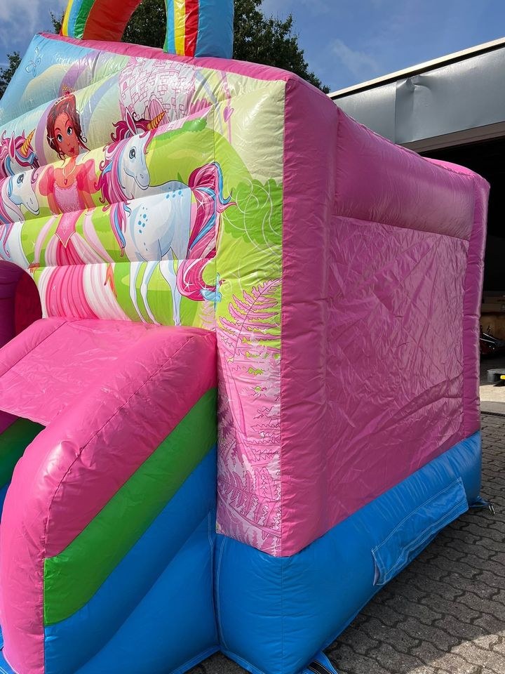 Hüpfburg Regenbogen Mädchen Einhorn Prinzessin mieten – 3