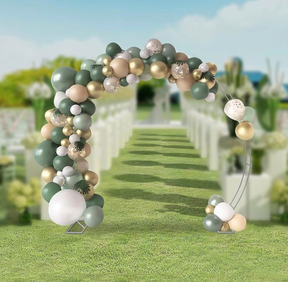 Ballonbogen Traubogen,Hochzeitsbogen Blumen mieten in Porta Westfalica – 2