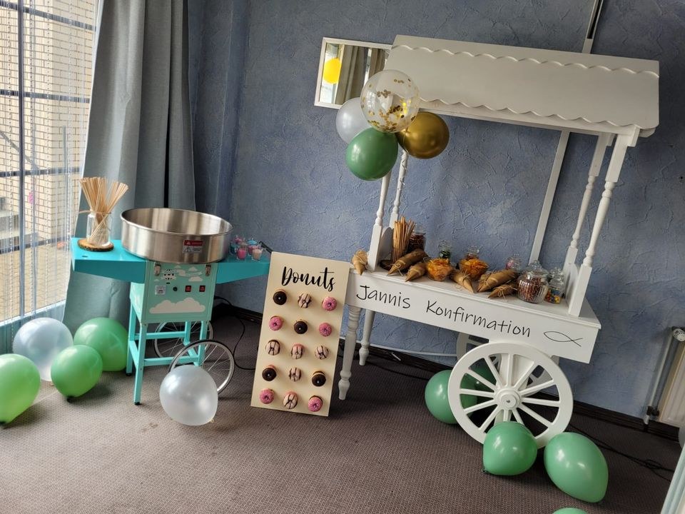 Zuckerwattemaschine Zuckerwattenwagen mieten bei Party DJ Fabrik" – 2