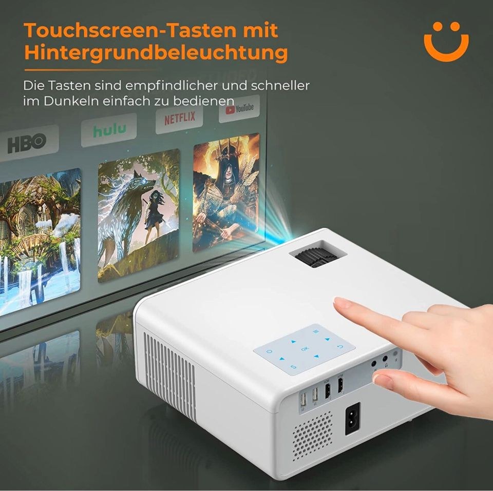 Projector Beamer inkl.Leinwand zwei Stative mieten in Porta Westfalica – 2