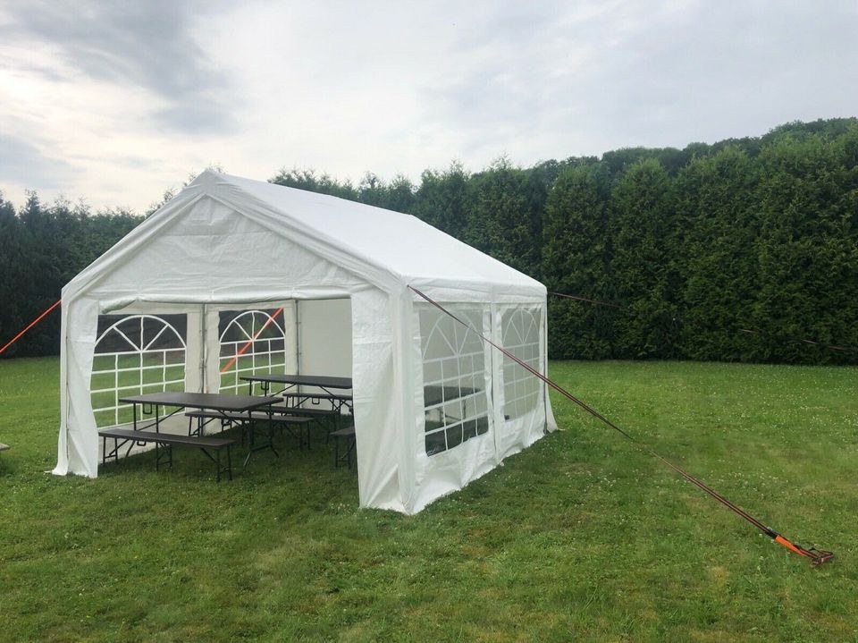 auf Abbau 3x3m Partyzelt Zelt mieten bei Party DJ Fabrik" – 2
