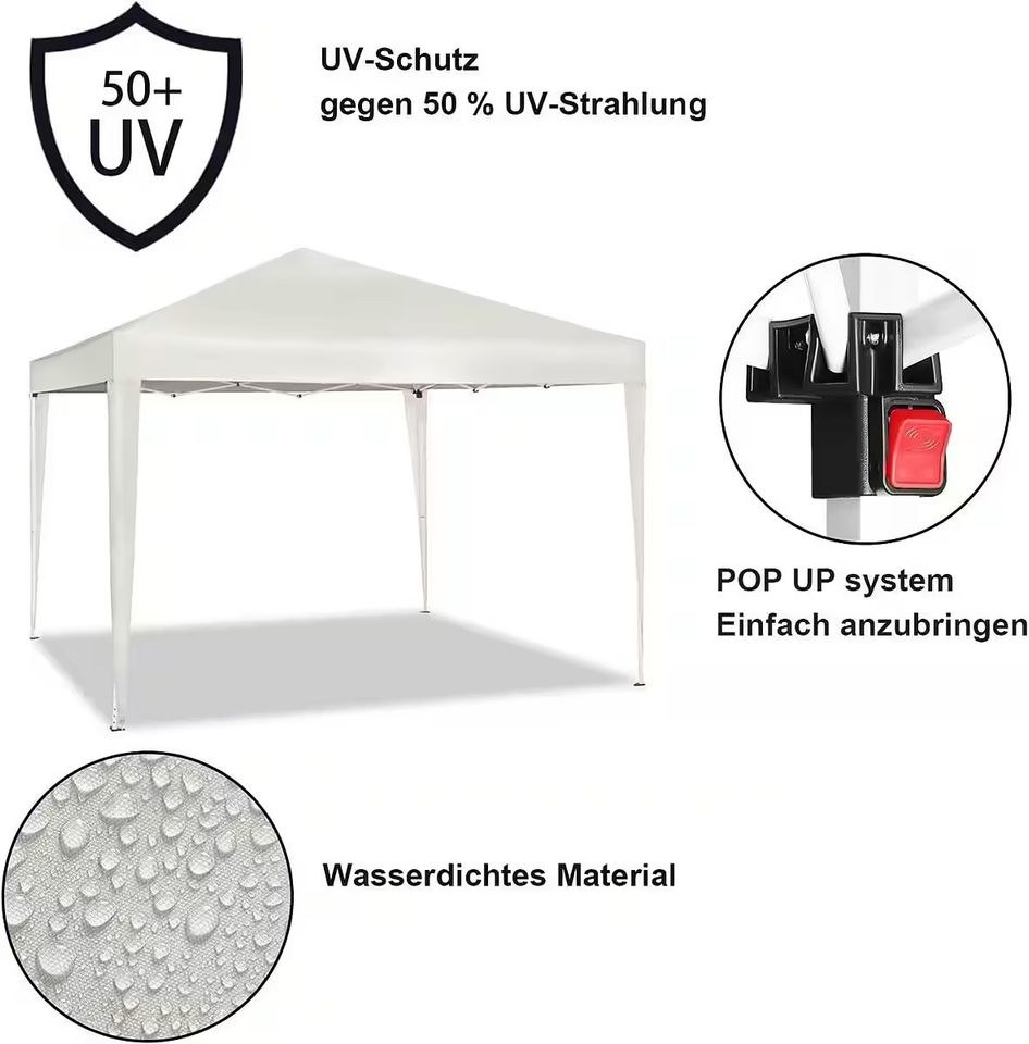 ✨Faltpavillons 3x3m ✨Faltzelt Partyzelt mieten bei PARTYEQUIPMENT24 – 4