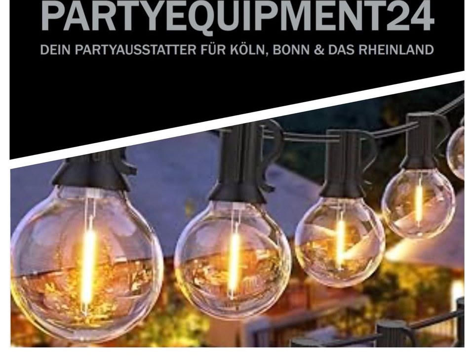 ✨LED Lichterketten ✨Weihnachtsmarkt Deko mieten bei PARTYEQUIPMENT24