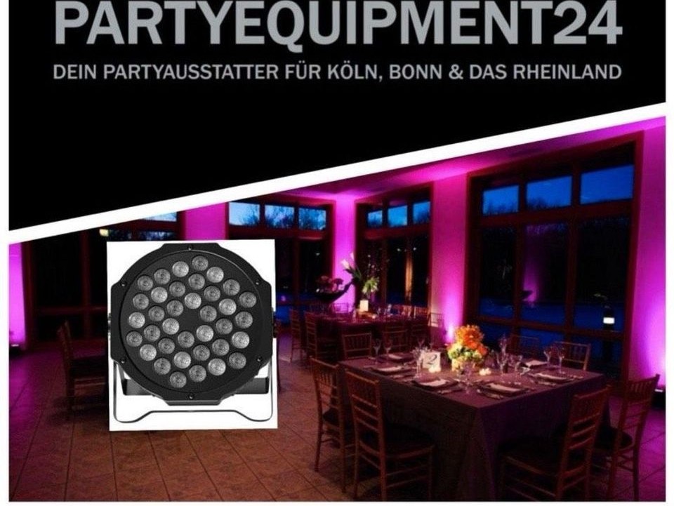LED Akku Spots Uplights Deko Hochzeitsdeko mieten bei PARTYEQUIPMENT24