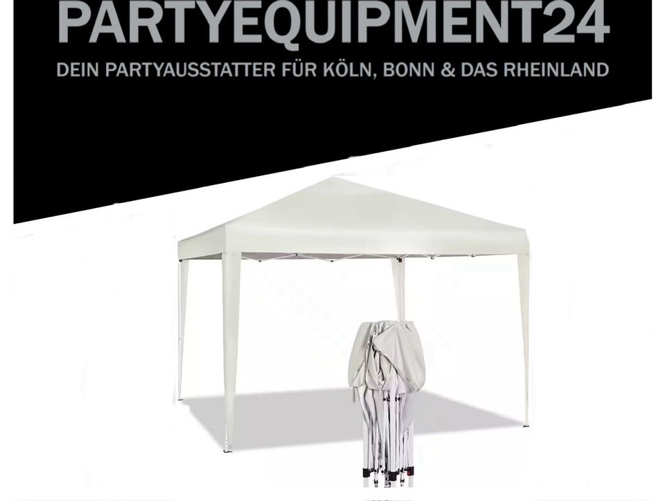 ✨Faltpavillons 3x3m ✨Faltzelt Partyzelt mieten bei PARTYEQUIPMENT24