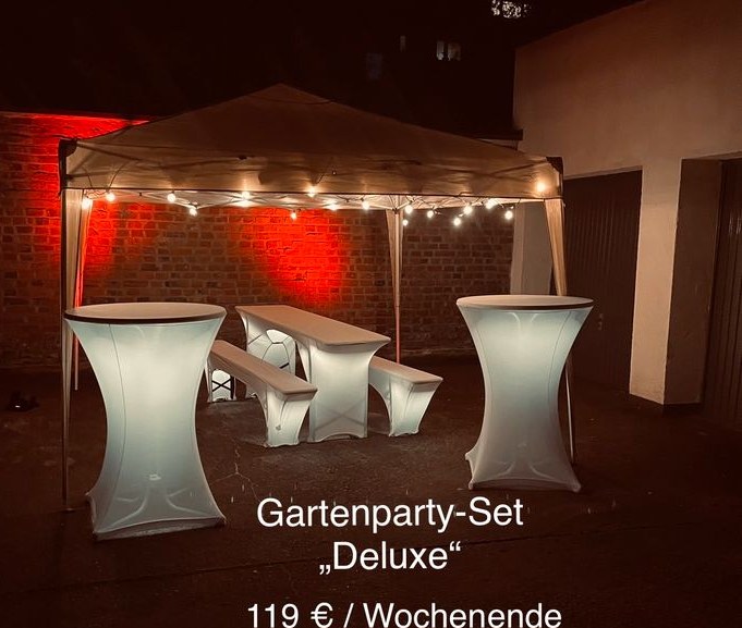 Besteck Gläser Geschirr Teller Stehtisch mieten bei PARTYEQUIPMENT24 – 4
