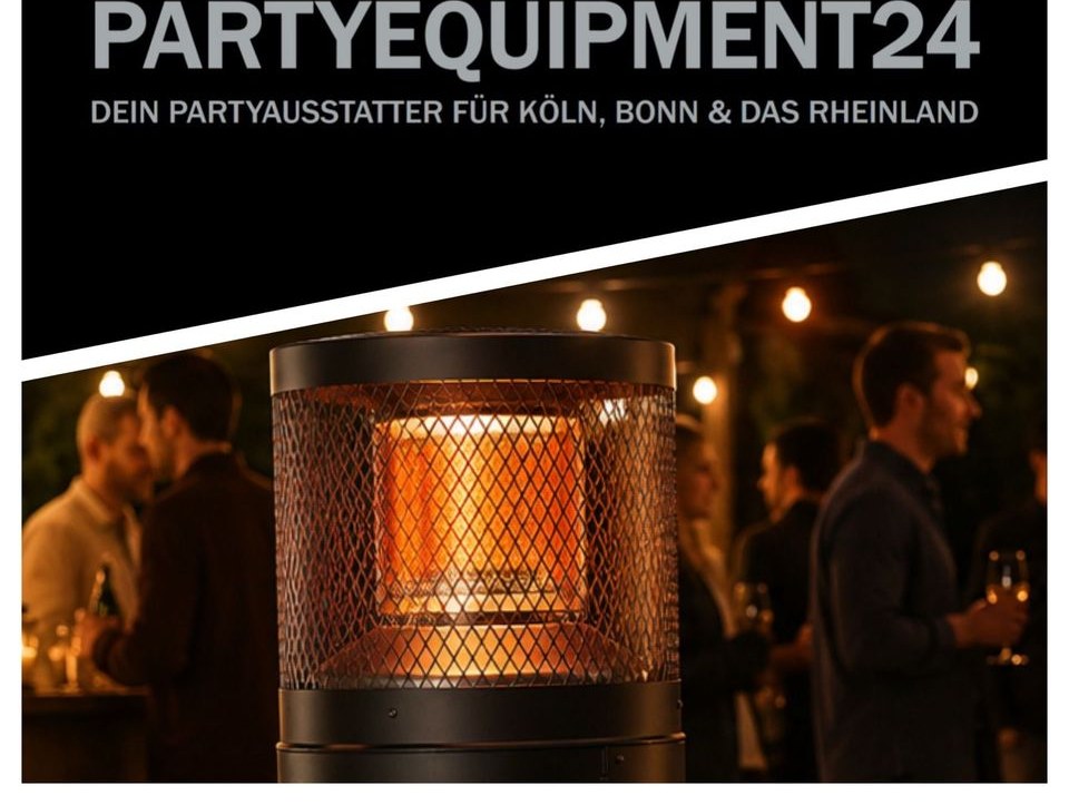 Heizpilze Heizstrahler Gas elektrisch mieten bei PARTYEQUIPMENT24