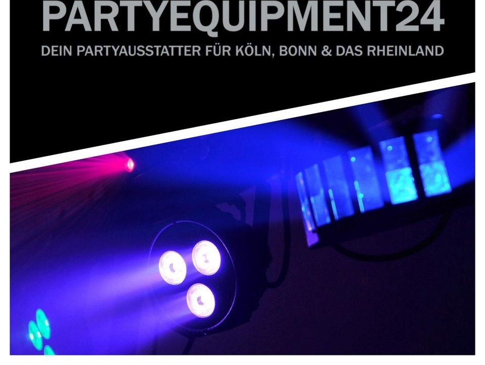 Lichtanlage Laserlicht Partybeleuchtung mieten bei PARTYEQUIPMENT24