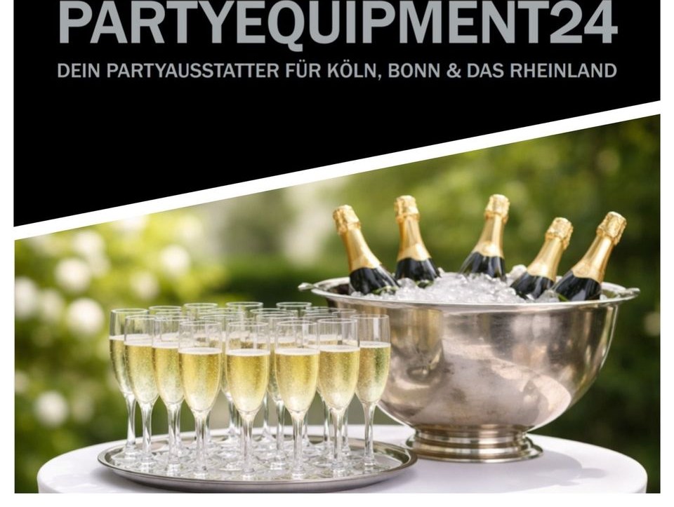 ✨Sektempfang inkl Sektgläser Sektkühler mieten bei PARTYEQUIPMENT24