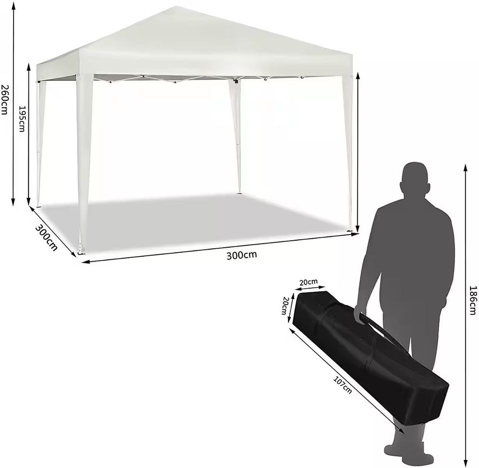 ✨Faltpavillons 3x3m ✨Faltzelt Partyzelt mieten bei PARTYEQUIPMENT24 – 3