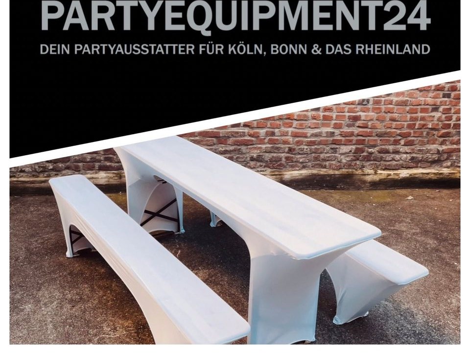 ✨Bierzeltgarnitur Hussen ✨Biertisch mieten bei PARTYEQUIPMENT24