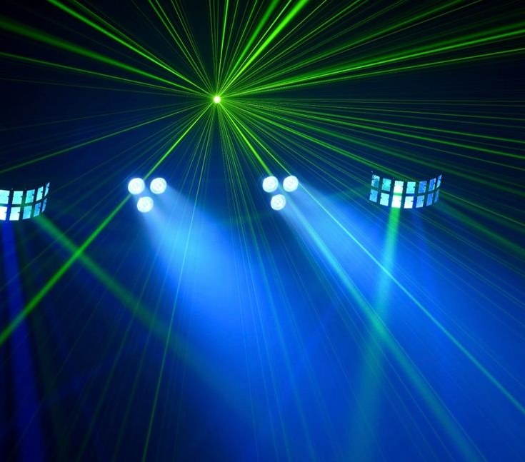 Lichtanlage Laserlicht Partybeleuchtung mieten bei PARTYEQUIPMENT24 – 3