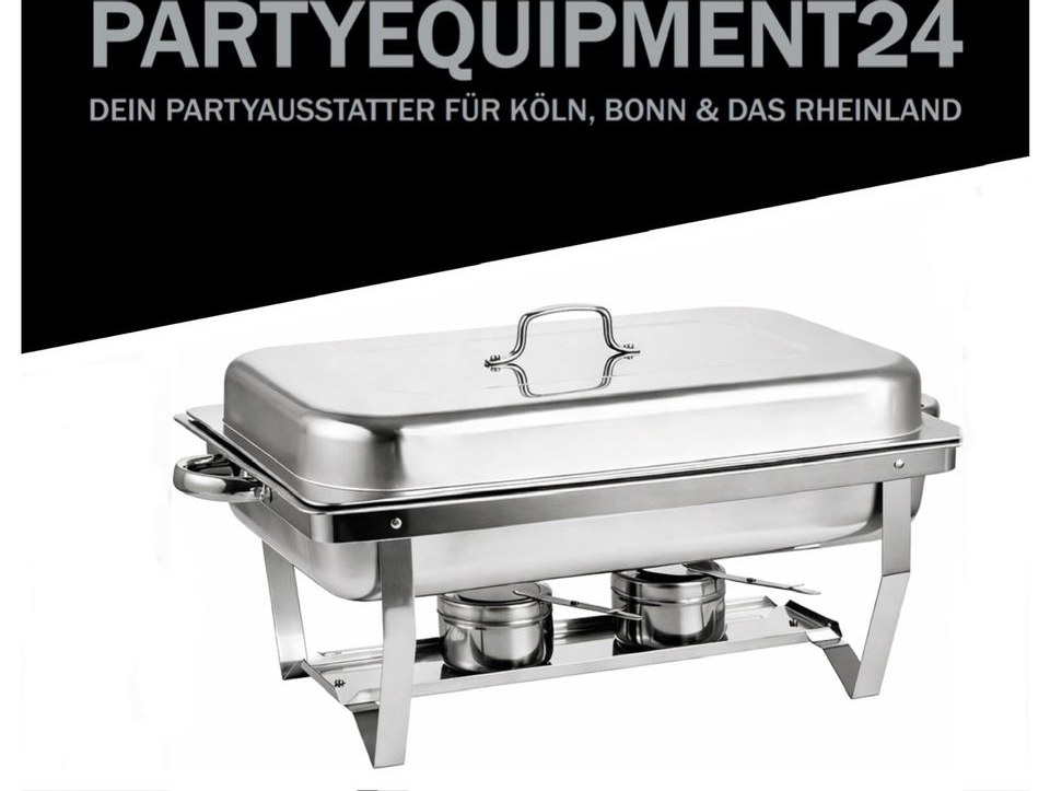 Chafing Dishes Weingläser Sektgläser Besteck mieten in Lindenthal