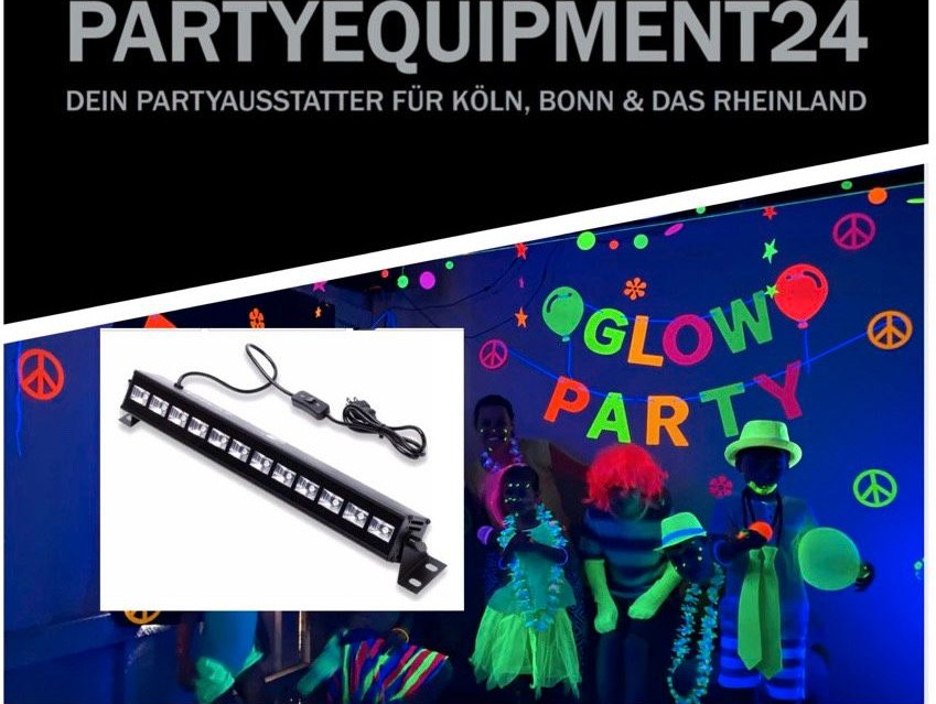 ✨Schwarzlicht UV Strahler Neonparty Partylicht mieten in Lindenthal