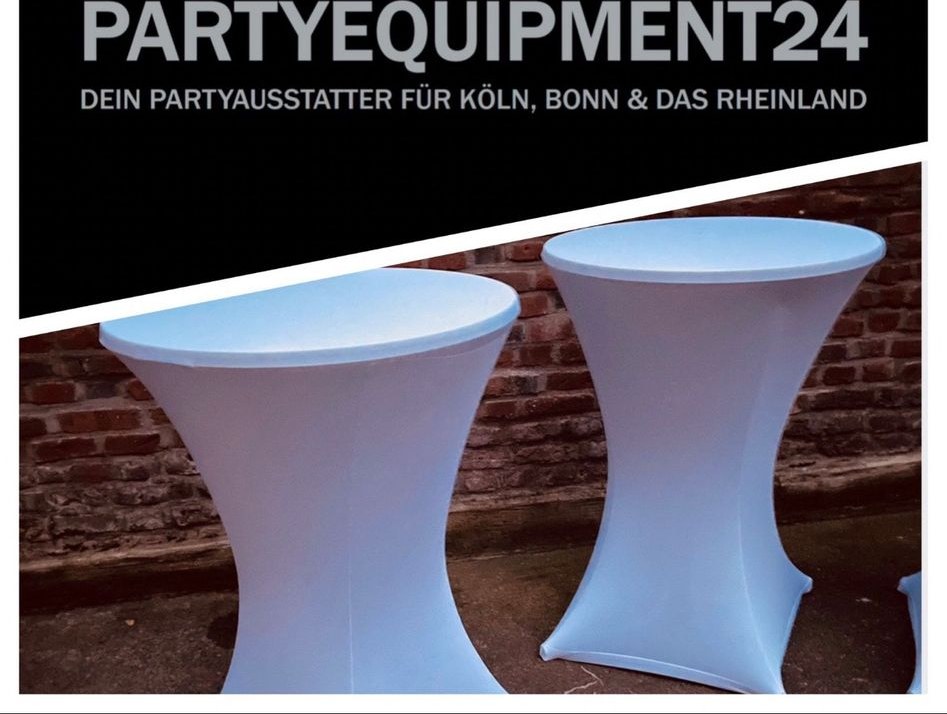 ✨Stehtische Hussen ✨Partytische mieten bei PARTYEQUIPMENT24