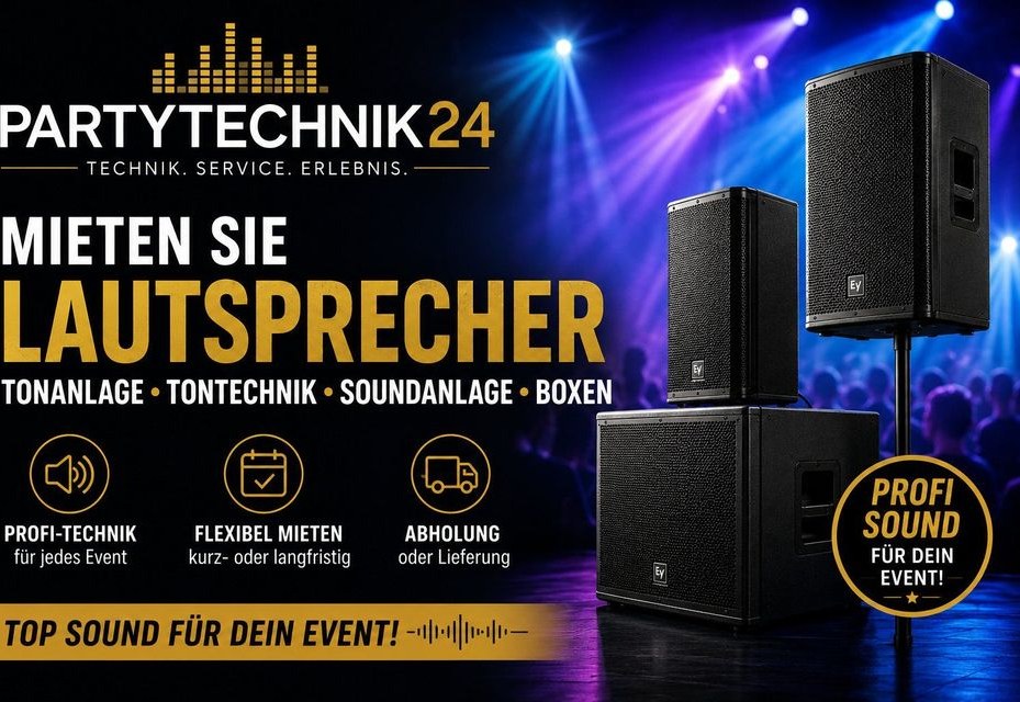 Sie Lautsprecher Tonanlage Tontechnik mieten in Köpenick – Party-Sound