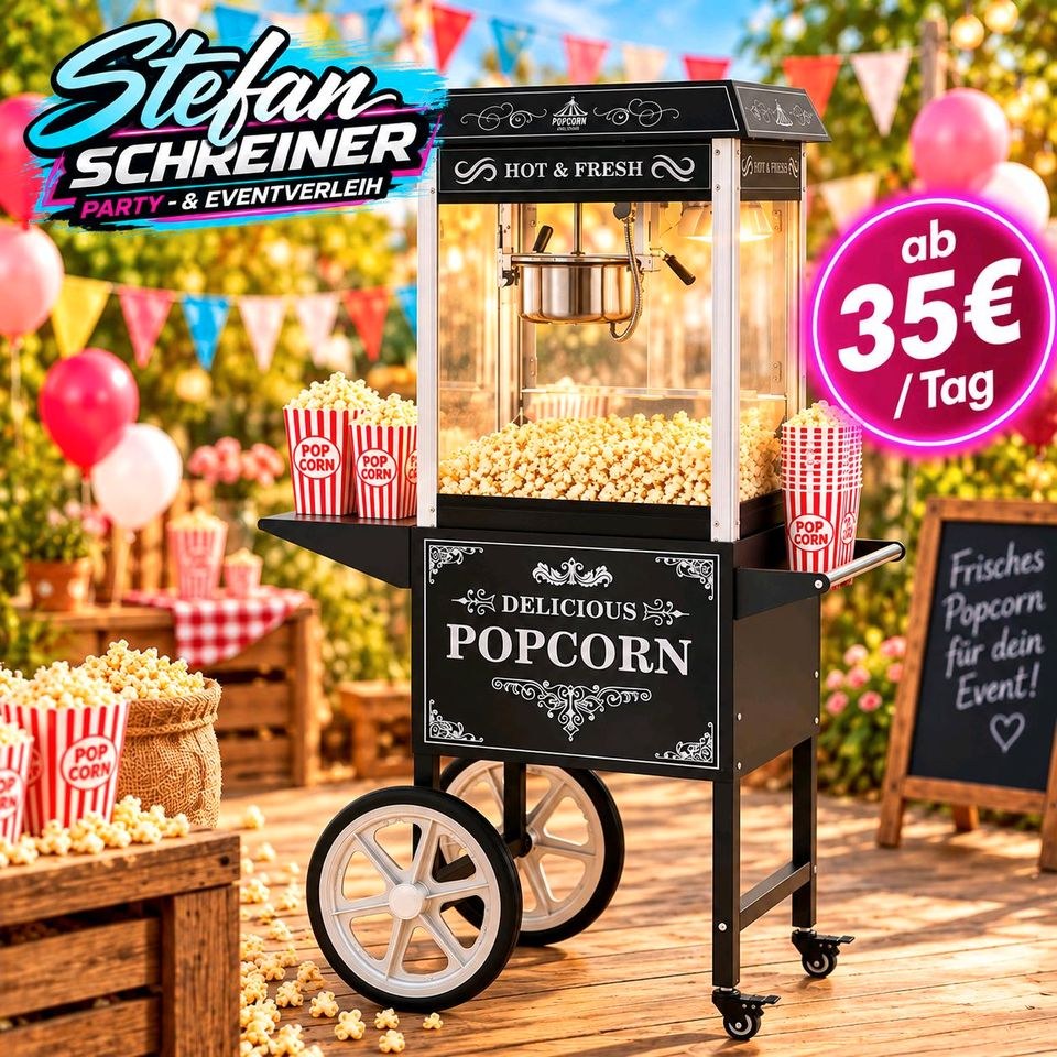 Popcornmaschine mieten in Extertal – Kino-Popcorn selbst gemacht