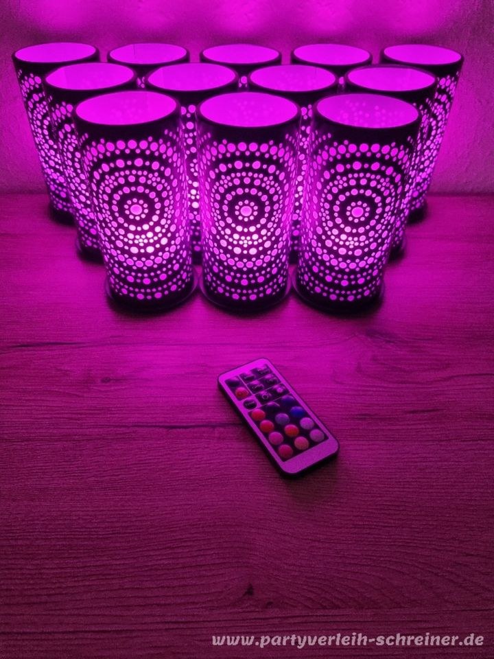 12 mehrfarbige LED Teelichter inkl mieten bei Party- und Eventverleih – 2