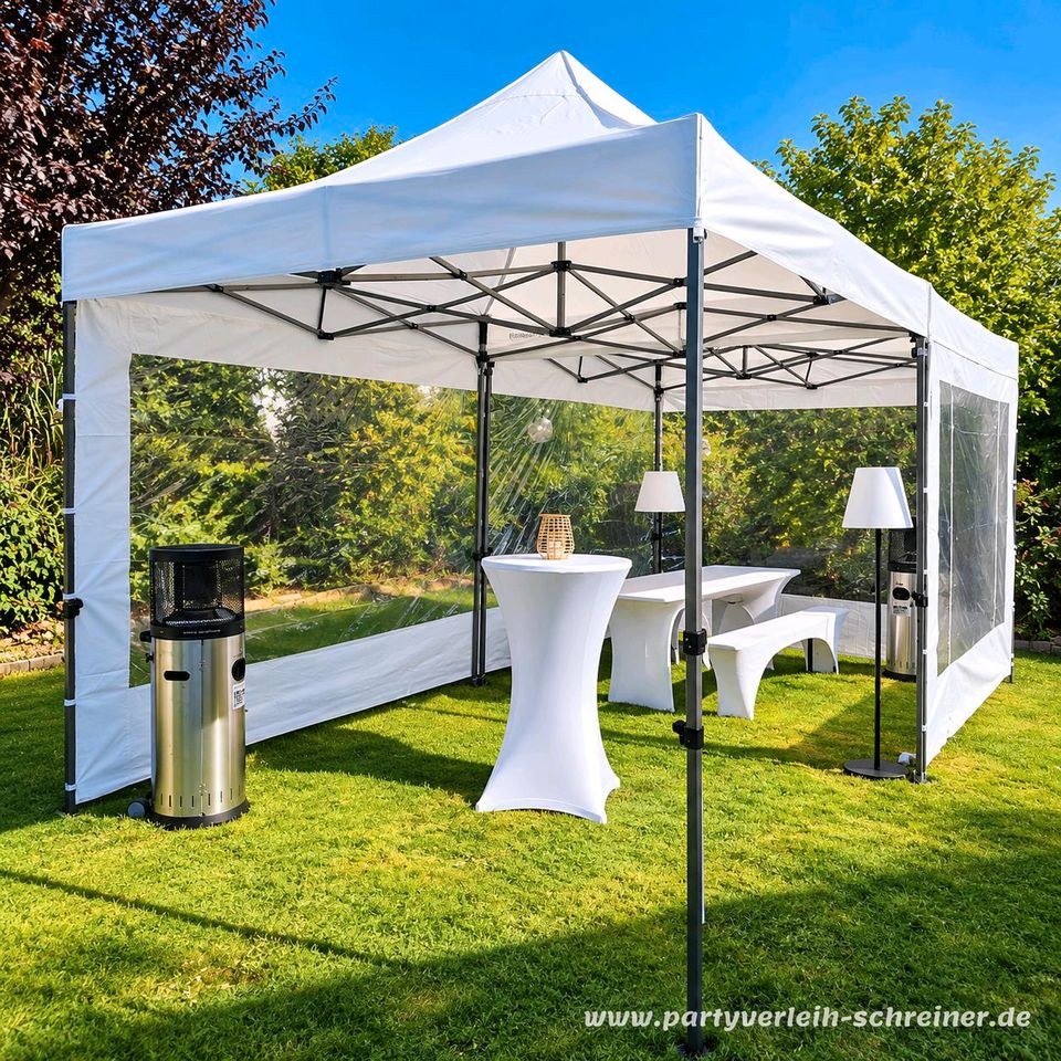 Faltzelt Faltpavillon Pavillon 3x3m 3x6m mieten in Extertal – 3