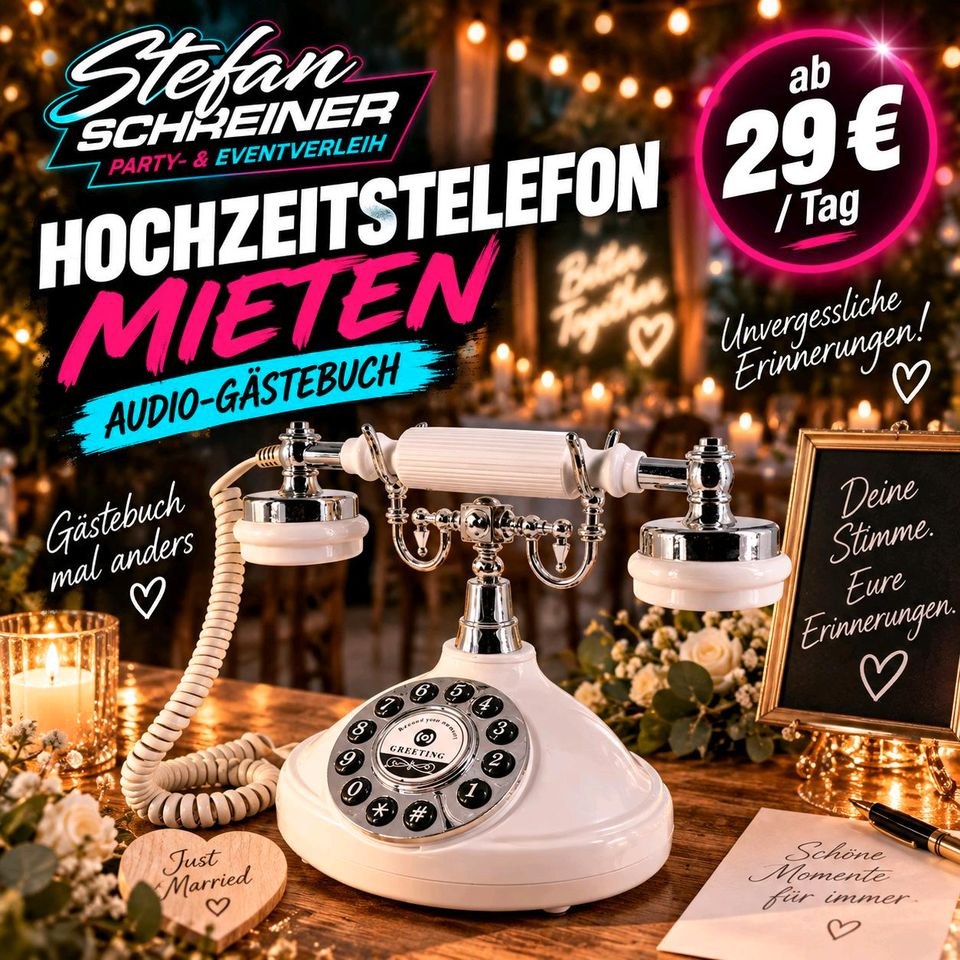 Hochzeitstelefon mieten bei Party- und Eventverleih – das Besondere