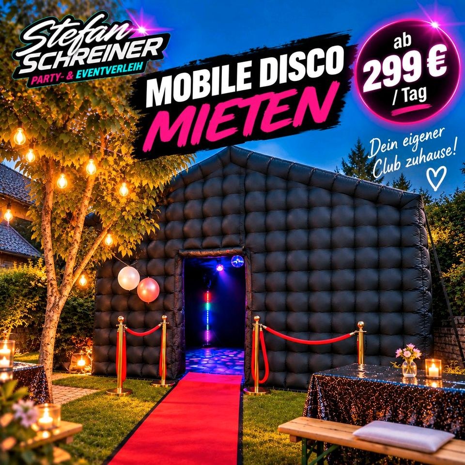 Mobile Disco mieten bei Party- und Eventverleih – für jedes Wetter