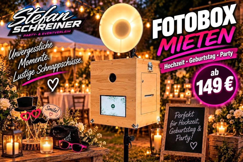 Fotobox mieten in Extertal – das Highlight auf jeder Feier