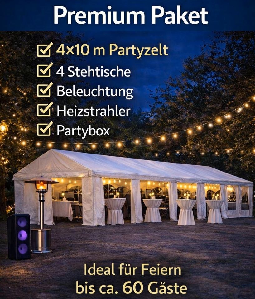 Partyzelt Komplettpaket Zelt Zubehör mieten in Broderstorf