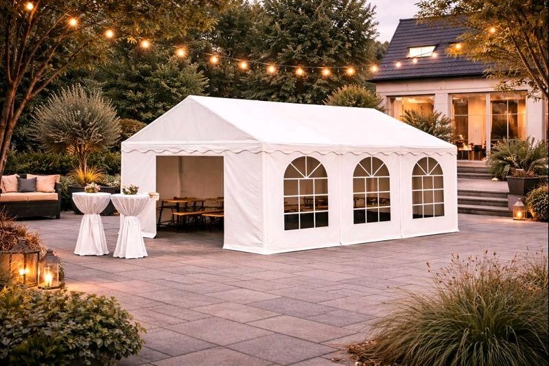 Partyzelt 4×6 m ideal Einschulung mieten in Broderstorf