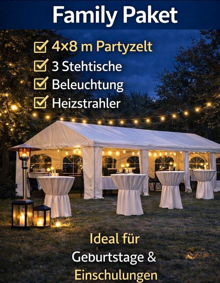 Partyzelt Komplettpaket Zelt Zubehör mieten in Broderstorf – 2