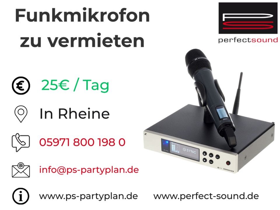 Funkmikrofon Drahtlos Mikrofon Handmikro mieten bei perfect sound