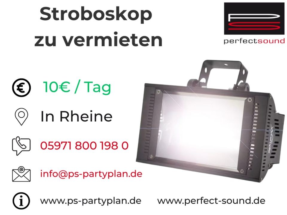 Stroboskop Effektlicht Partylicht Disco Light mieten bei perfect sound