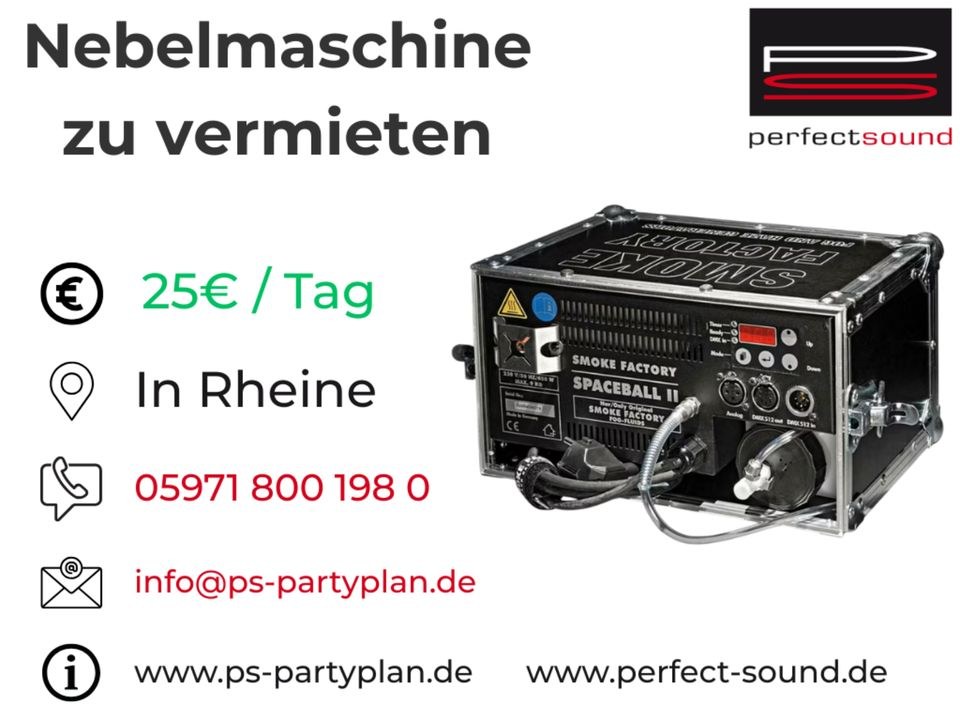 Nebelmaschine Smoke Machine Bühnennebel mieten bei perfect sound