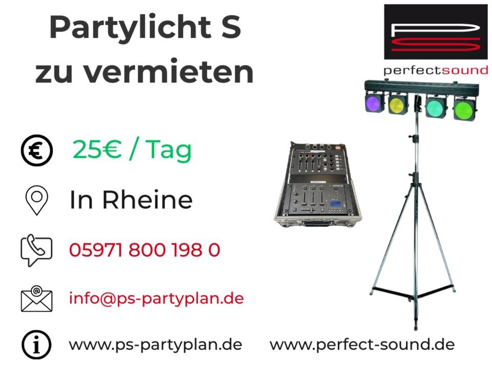 LED Partylicht Set S Lichter Effektlicht Disco mieten in Rheine