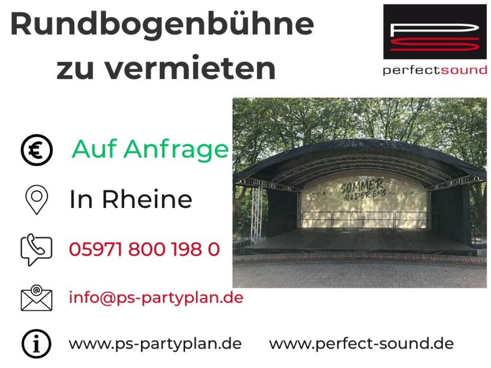 Rund Bühnendach Milos MR1 Eventdach Bühne mieten bei perfect sound