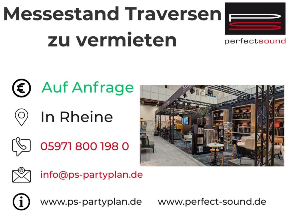 TRAVERSEN MESSESTAND N FLEXIBEL PROFESSIONELL mieten bei perfect sound