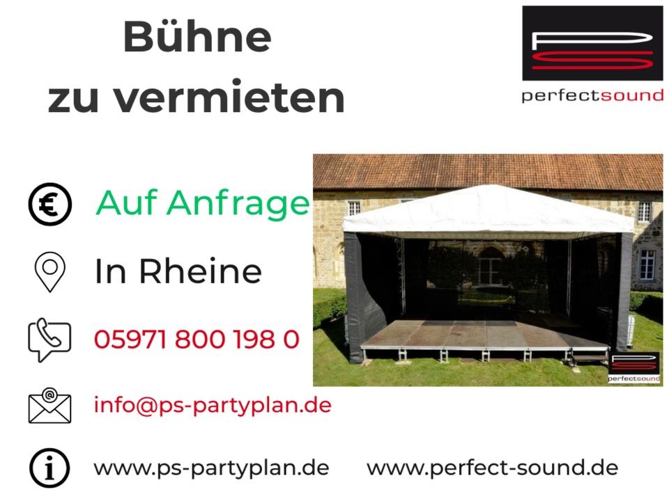 Bühne Bühnenpodest Eventbühne Bühnenplattform mieten bei perfect sound