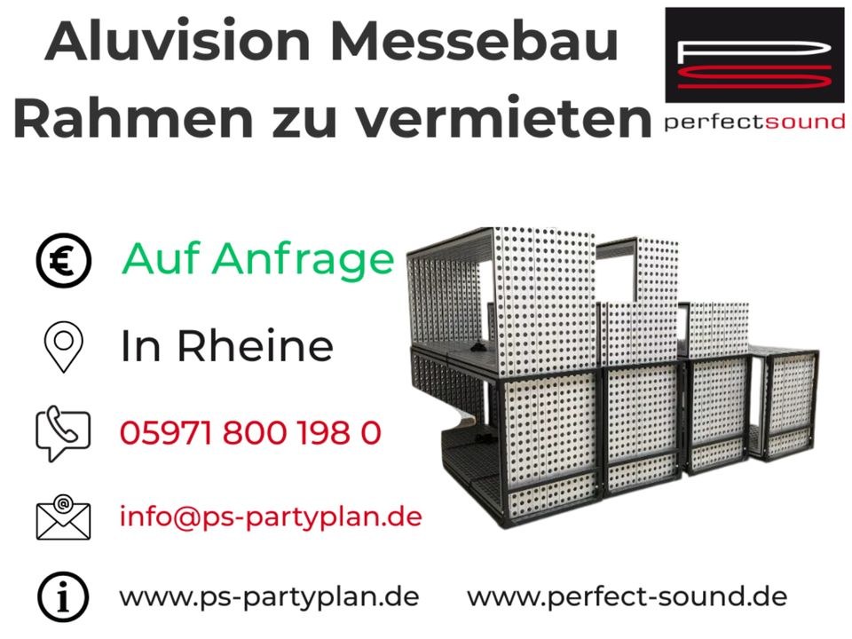 ALUVISION MESSESYSTEM N EINFACH SCHNELL FLEXIBEL mieten in Rheine
