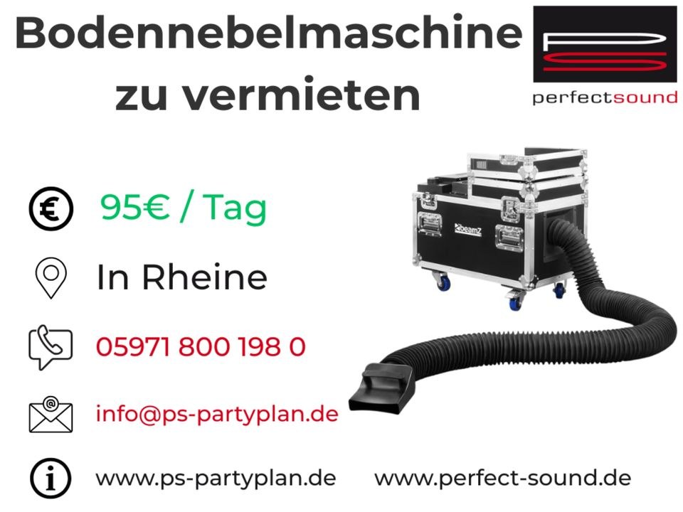 Bodennebelmaschine Nebelmaschine Smoke mieten bei perfect sound