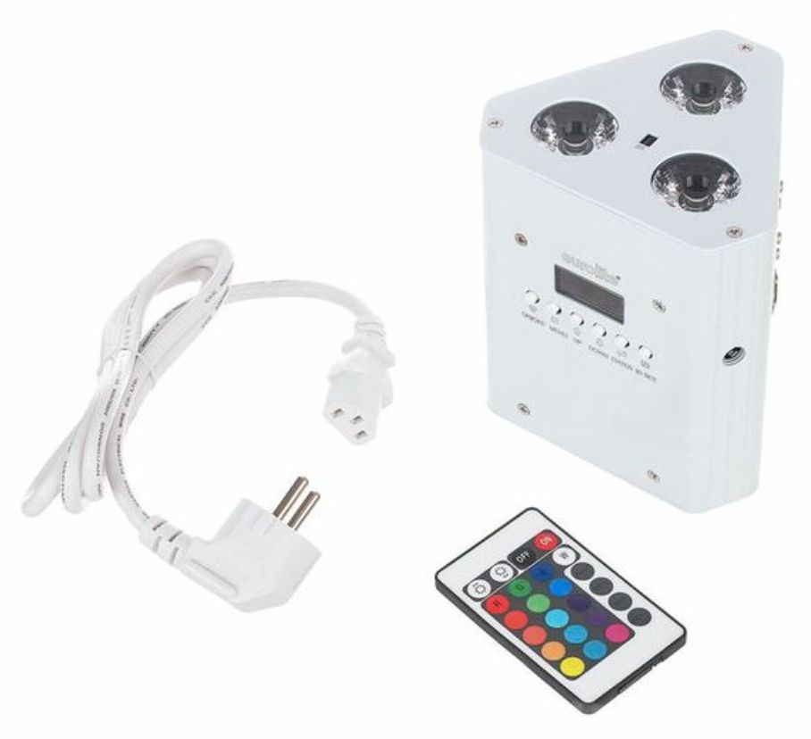 Akku LED PAR Ambiente Licht 4er SET Case mieten bei PlanSound – 4