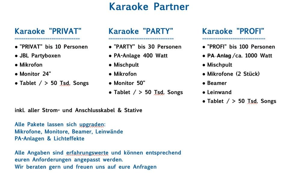 Karaoke Service komplettes Equipment mieten bei PlanSound – 2